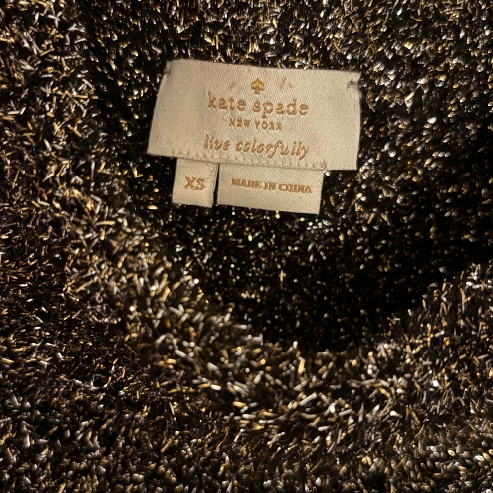 Kate Spade Metallic Short Sleeve Sweater - Picture 6 of 7
